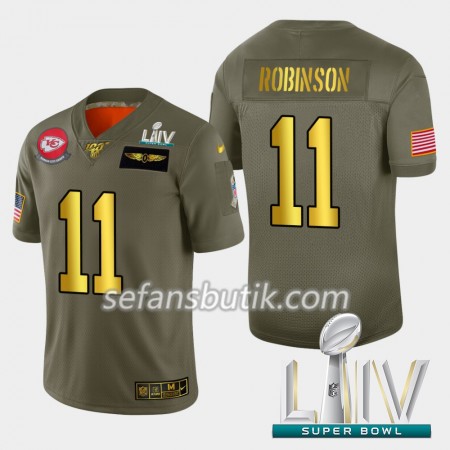 Kansas City Chiefs Tröjor Demarcus Robinson 11 Nike 2019 Salute to Service 2020 Super Bowl LIV - Herr